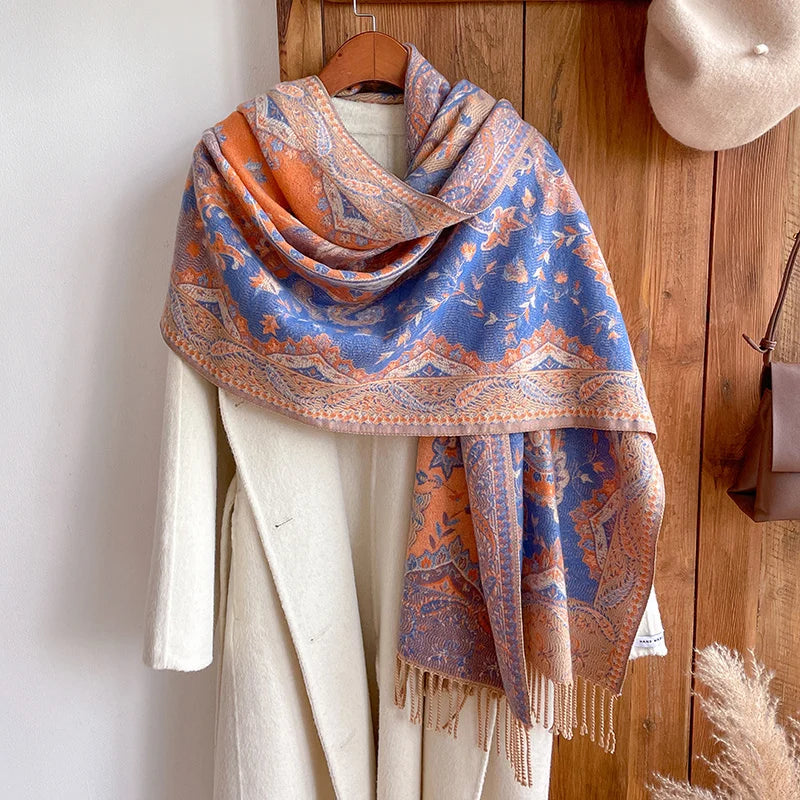 Ingrid | Luxe Cashmere Jacquard Scarf