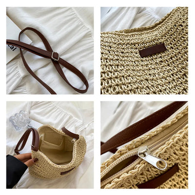 Sophie™ | Stylish Straw Shoulder Bag for Women