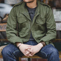 Vintage Cotton Military Field Jacket – Oversized Fit
