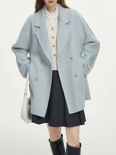 Fiona | Elegant Wool Blend Short Coat