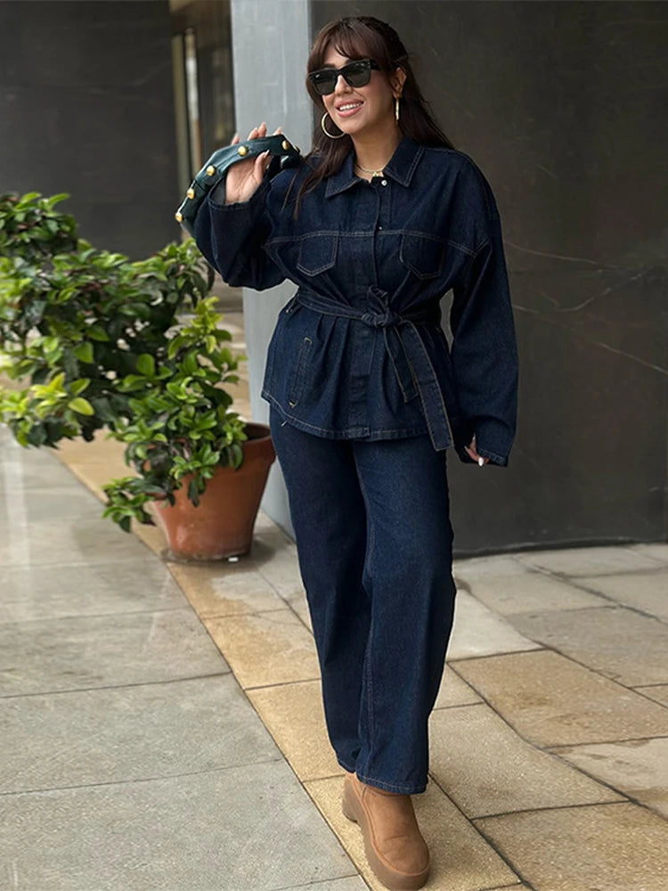 Maya | Spring Denim Jacket & Jeans Set for Women