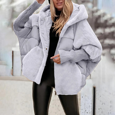 Vera | Hooded Cotton Parka with Faux Fur Trim