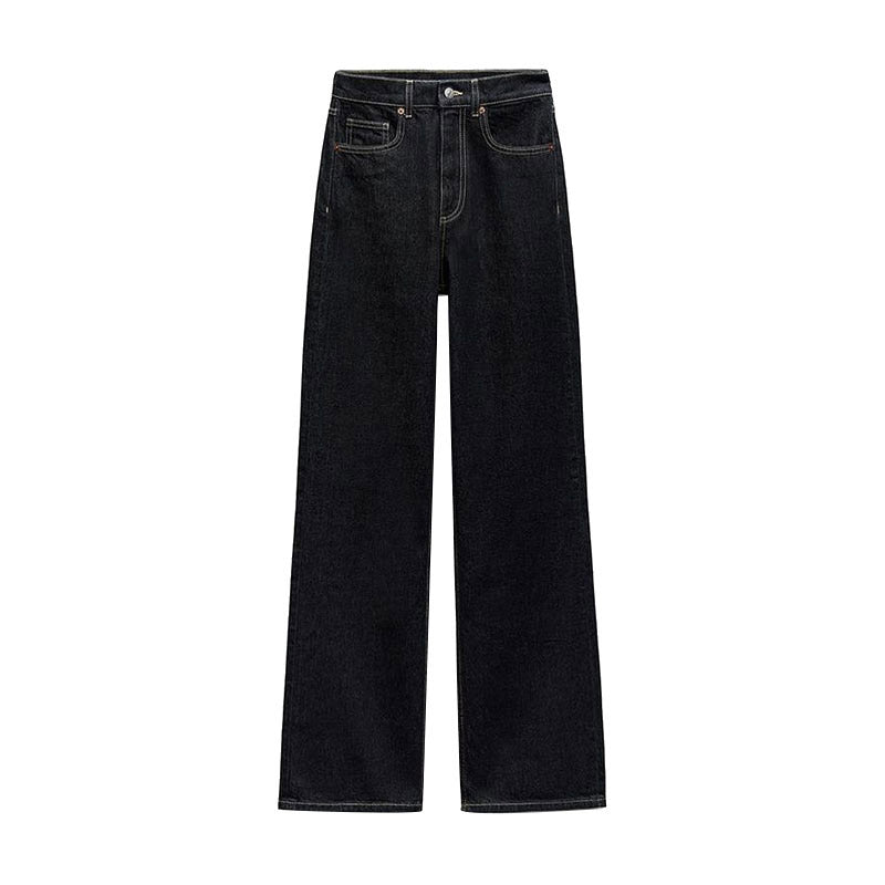 Faye | Vintage spliced denim set