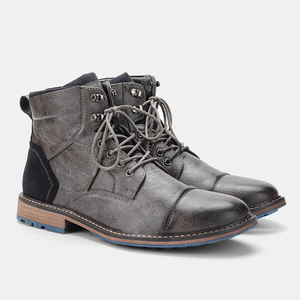 Liam | Classic Leather Ankle Boots for Men