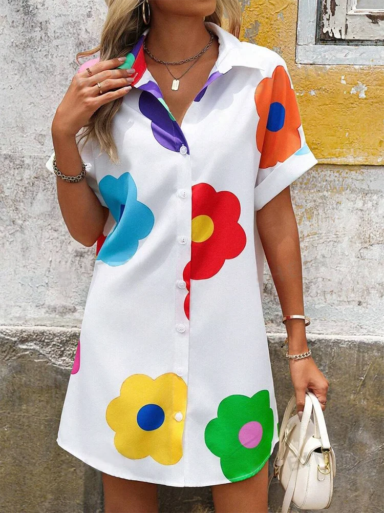 Mira | Urban 3D Print Shirt Dress