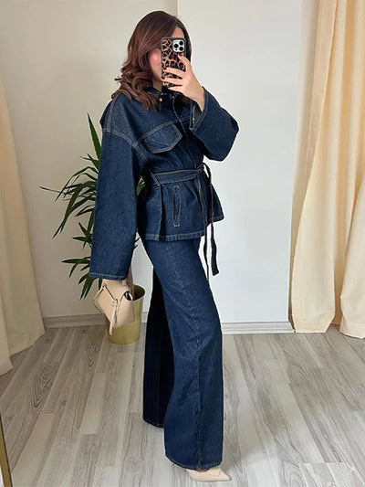 Maya | Spring Denim Jacket & Jeans Set for Women