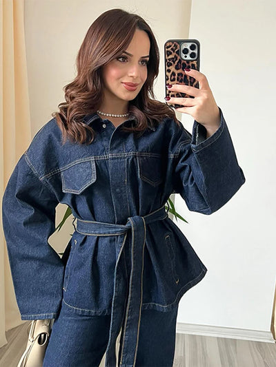 Maya | Spring Denim Jacket & Jeans Set for Women