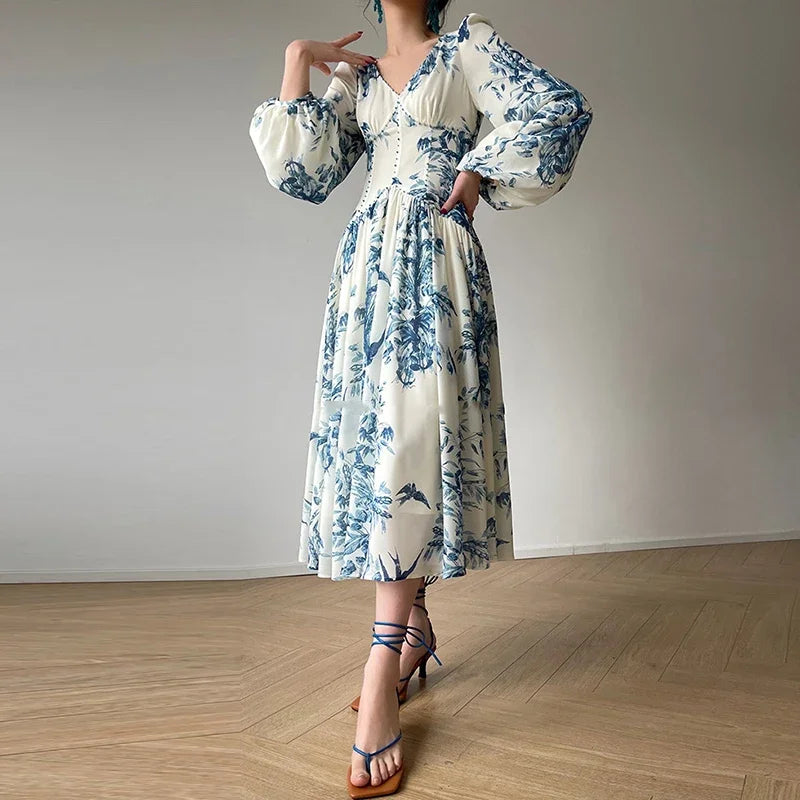 Quinna | Vintage Boho Chiffon Dress