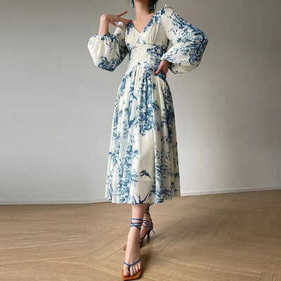 Quinna | Vintage Boho Chiffon Dress