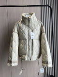 Women's Quilted Cotton Jacket with Tie Waist – Kara