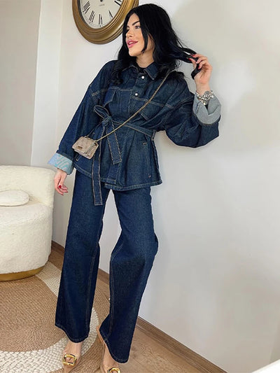 Maya | Spring Denim Jacket & Jeans Set for Women