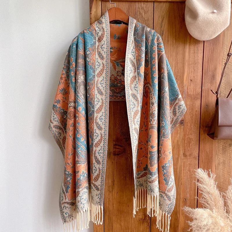 Ingrid | Luxe Cashmere Jacquard Scarf