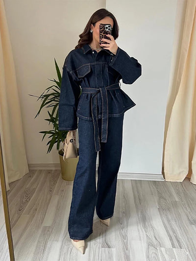 Maya | Spring Denim Jacket & Jeans Set for Women