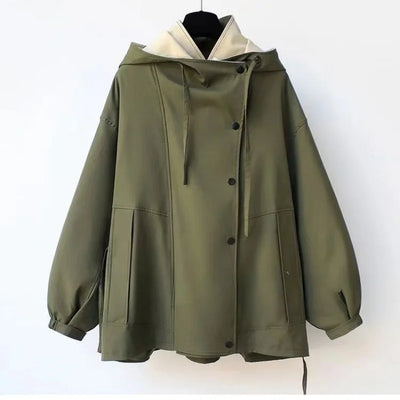 Xandra | Trendy Hooded Windbreaker Coat