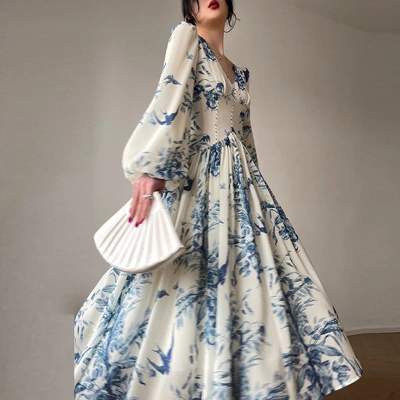 Quinna | Vintage Boho Chiffon Dress