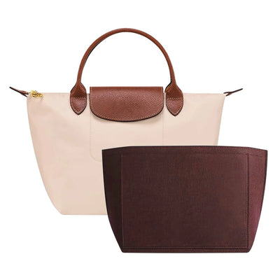 Rose | Felt insert organiser for Longchamp handbags