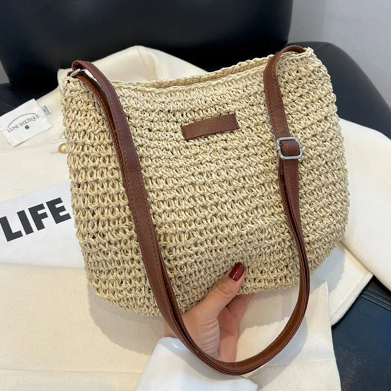 Sophie™ | Stylish Straw Shoulder Bag for Women