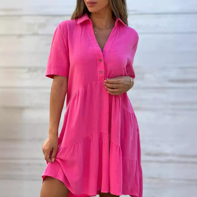 Evelyn™ | Loose Blouse Mini Dress