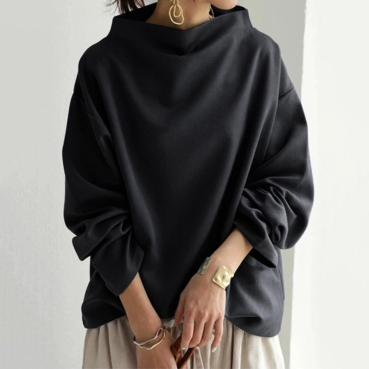 Gabriella™ | Chic High Neck Sweater