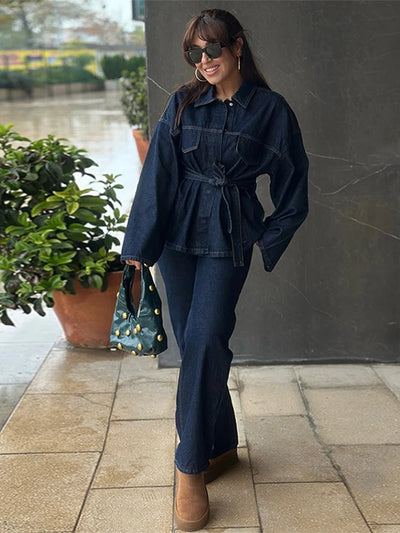 Maya | Spring Denim Jacket & Jeans Set for Women