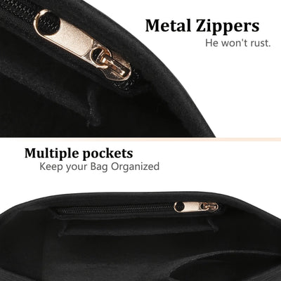 Rose | Felt insert organiser for Longchamp handbags