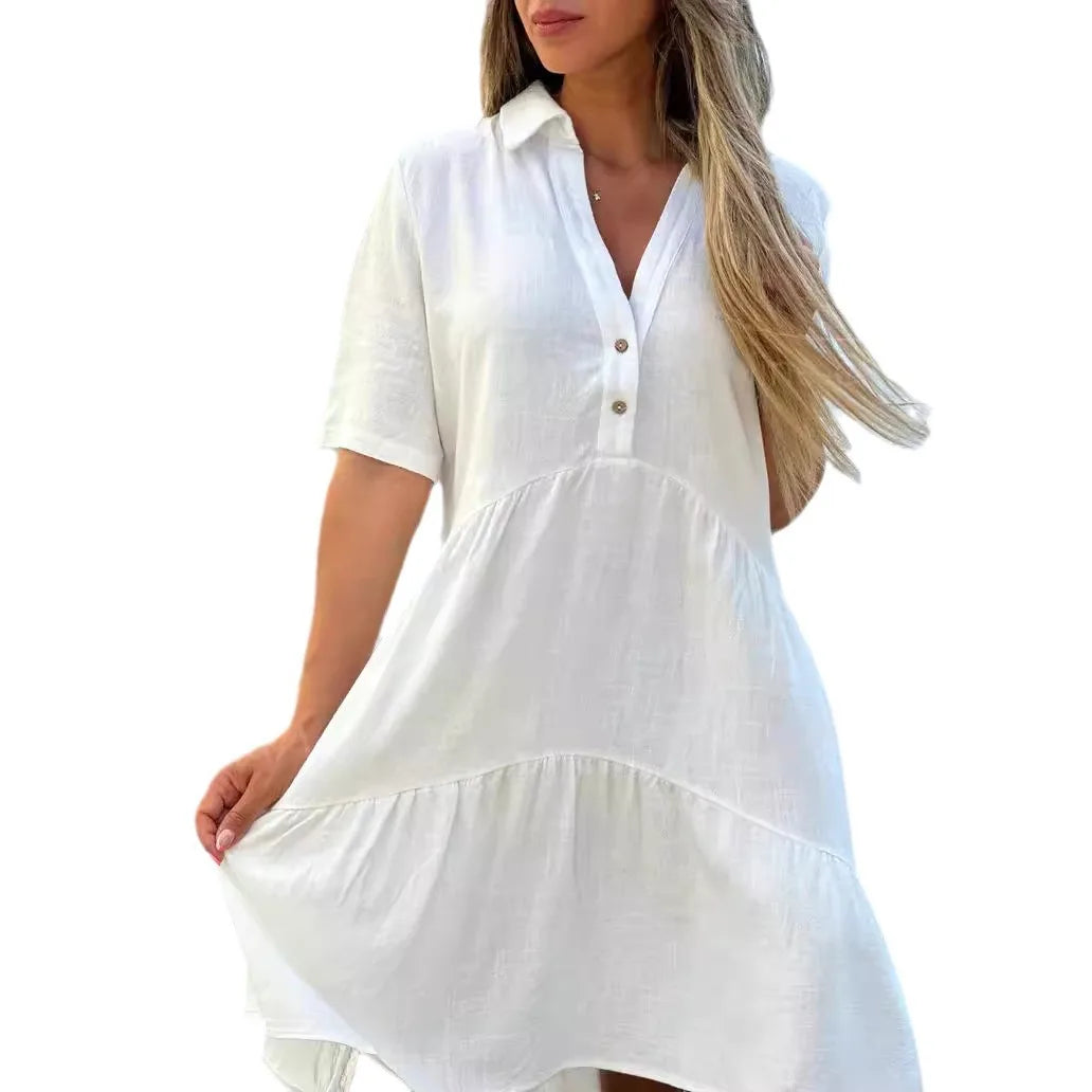 Evelyn™ | Loose Blouse Mini Dress
