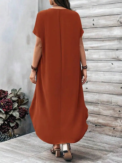 Luna | Plus Size V-Neck Casual Dress