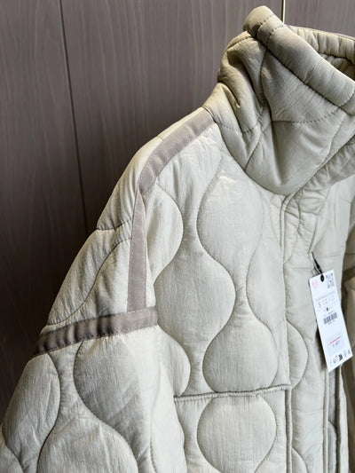 Kara | Quilted Cotton Jacket with Tie Waist