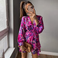 Women's Elegant Long-Sleeve Evening Dress – Bohemian