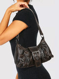 Women's Nola Retro Y2K Shoulder Bag – Faux Leather