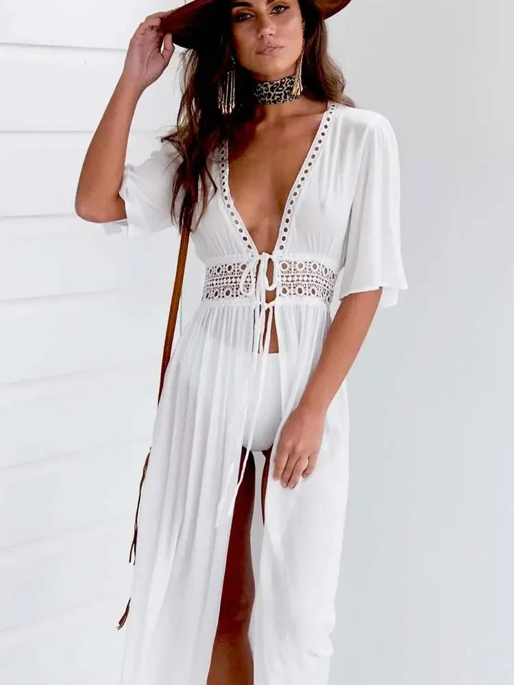 Melanie™ | Bohemian Lace Beach Cover-Up