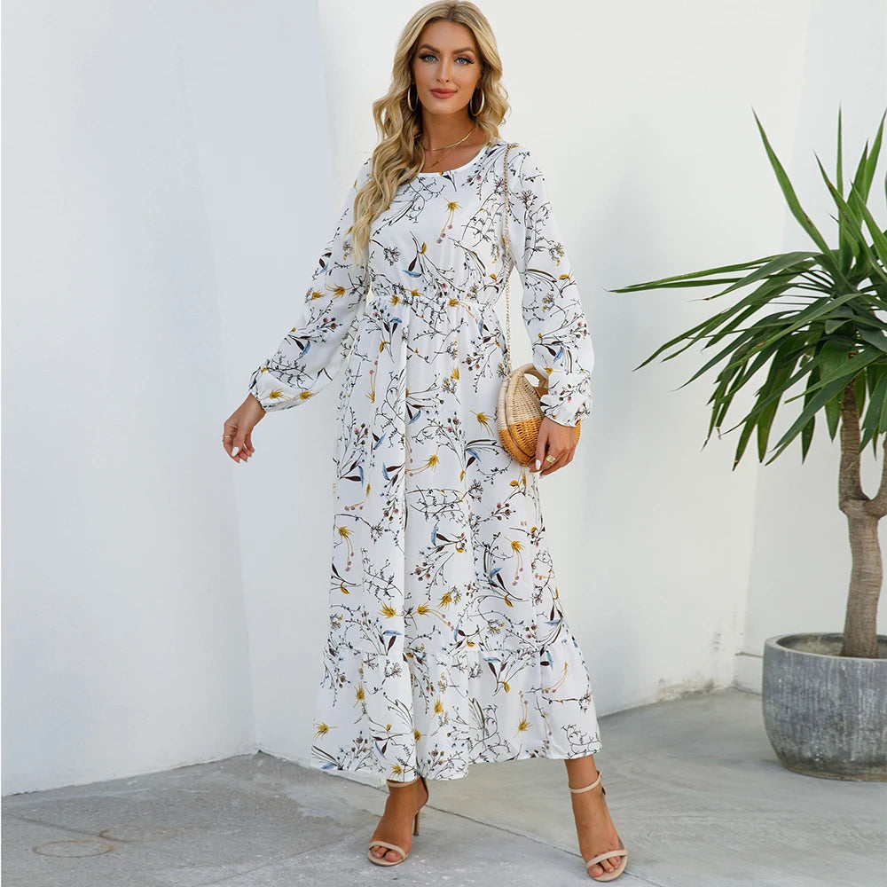 Mira™ | Bohemian Chiffon Maxi Dress