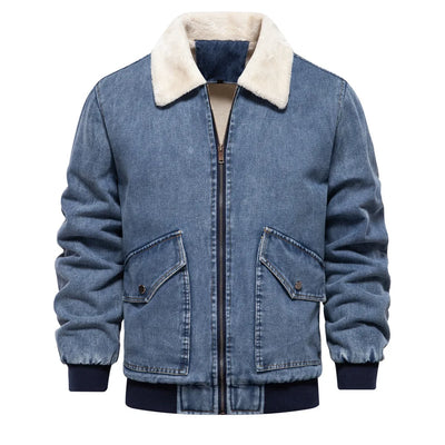 Yanis | Men’s Fleece-Lined Windproof Denim Jacket