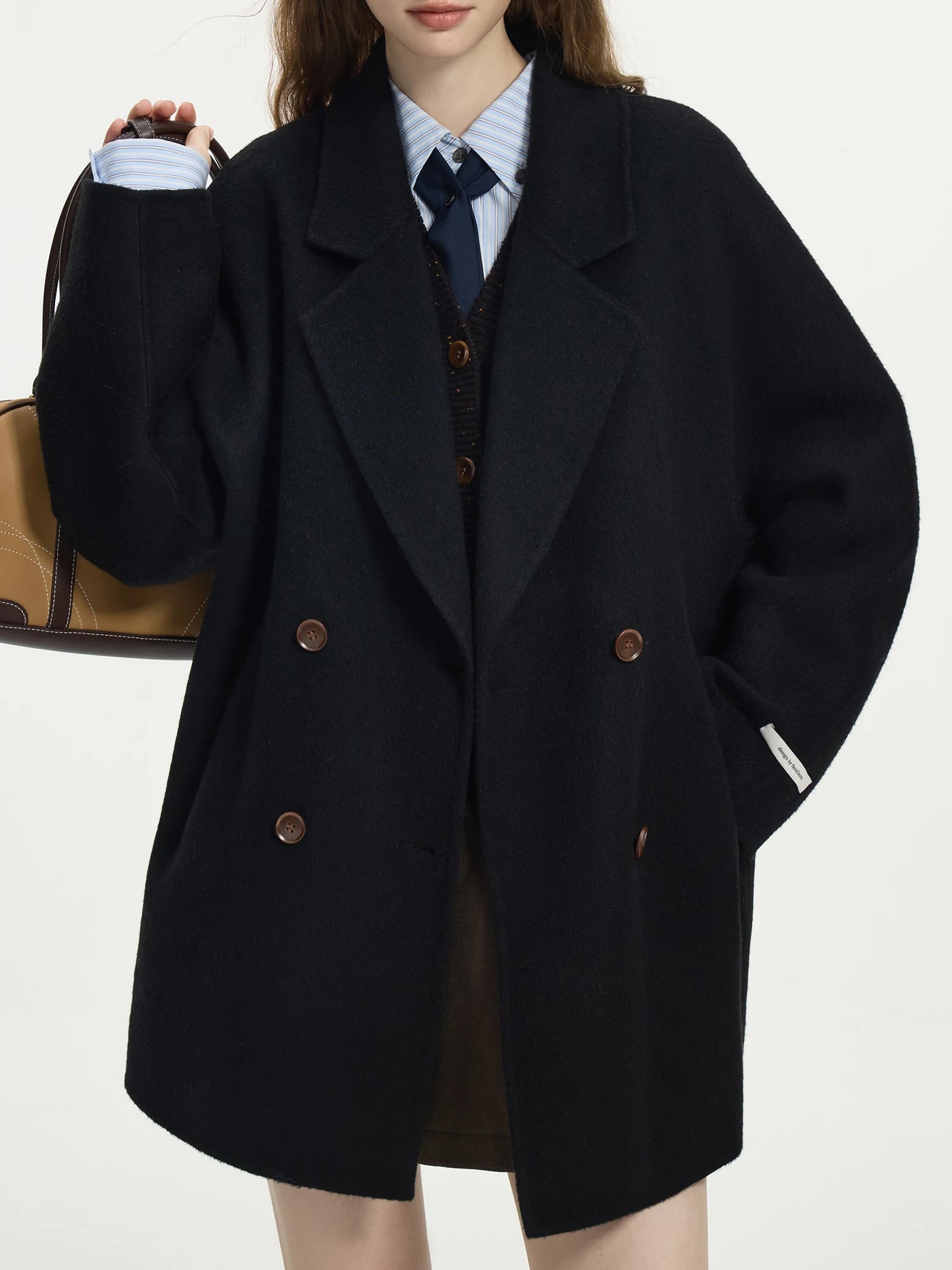 Fiona | Elegant Wool Blend Short Coat