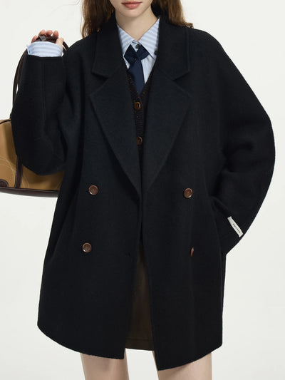 Fiona | Elegant Wool Blend Short Coat