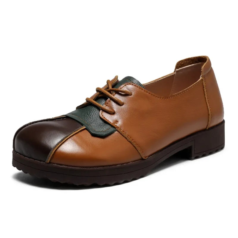 Nora | Genuine Leather Ethnic Flat Shoes