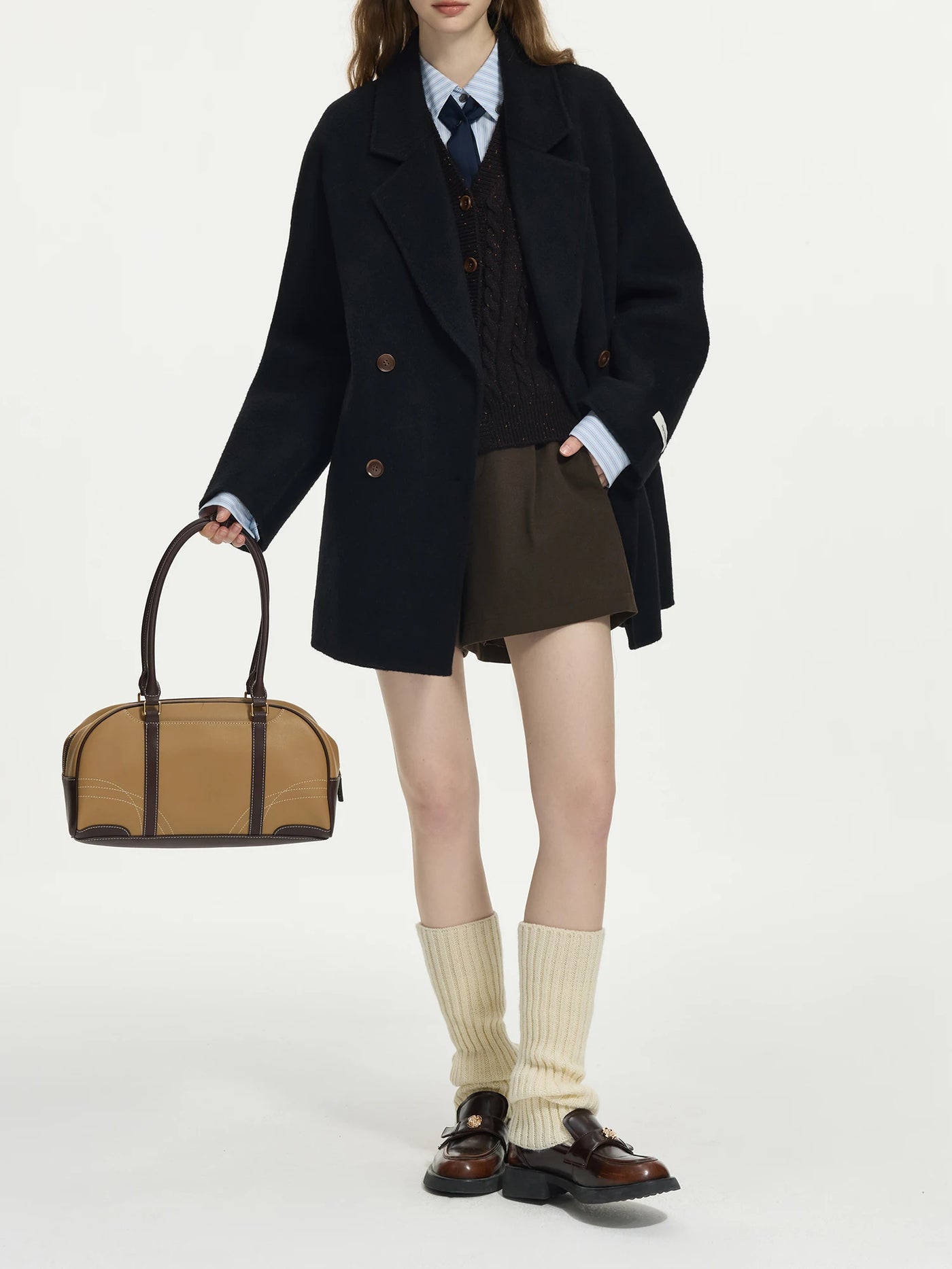 Fiona | Elegant Wool Blend Short Coat