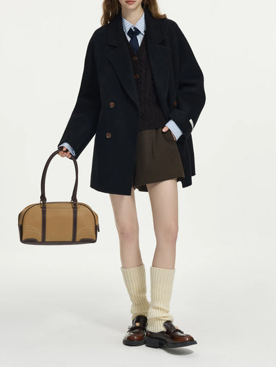 Fiona | Elegant Wool Blend Short Coat