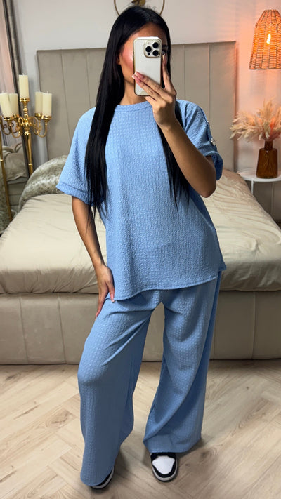 Textured™ | Oversized Viscose Set Golden Buttons