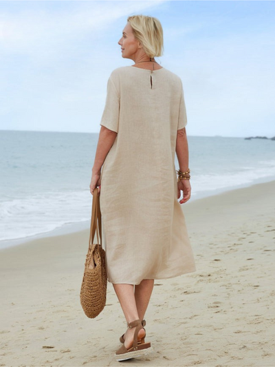 Linen™ | Women's Linen Pocket Dress