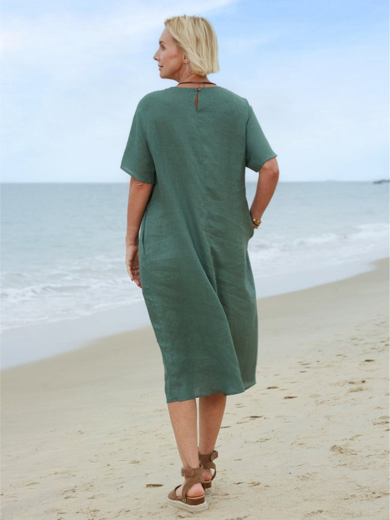 Linen™ | Women's Linen Pocket Dress