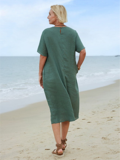Linen™ | Women's Linen Pocket Dress