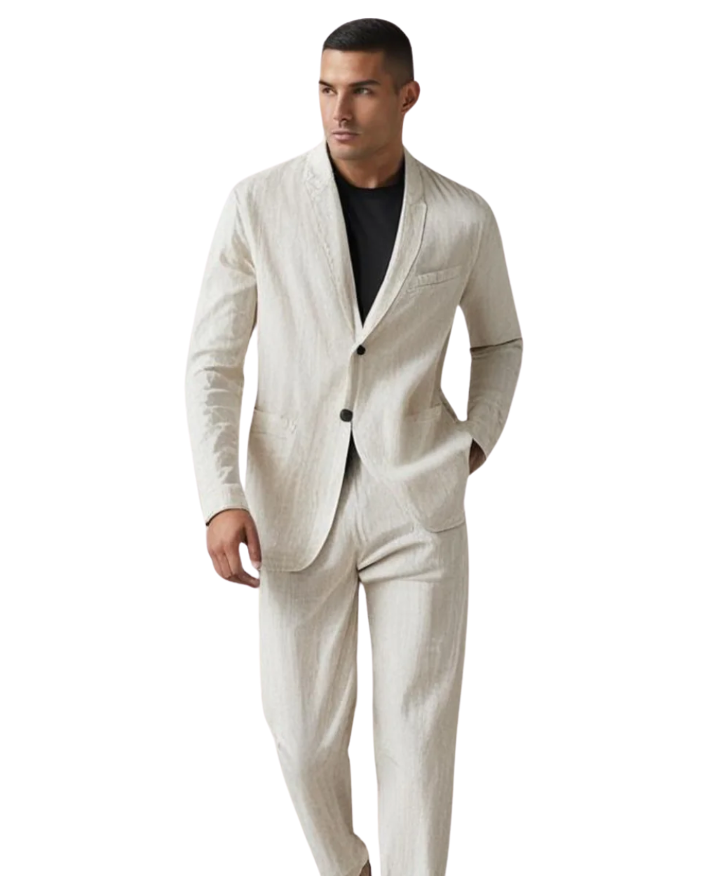 Michael™ | Cotton-Linen Blazer and Pants Set