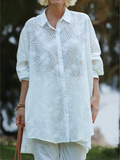 Women's 100% Cotton Embroidery Shirt – Soft & Elegant