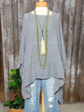 Women's Cotton Linen Pocket Top – Relaxed Fit