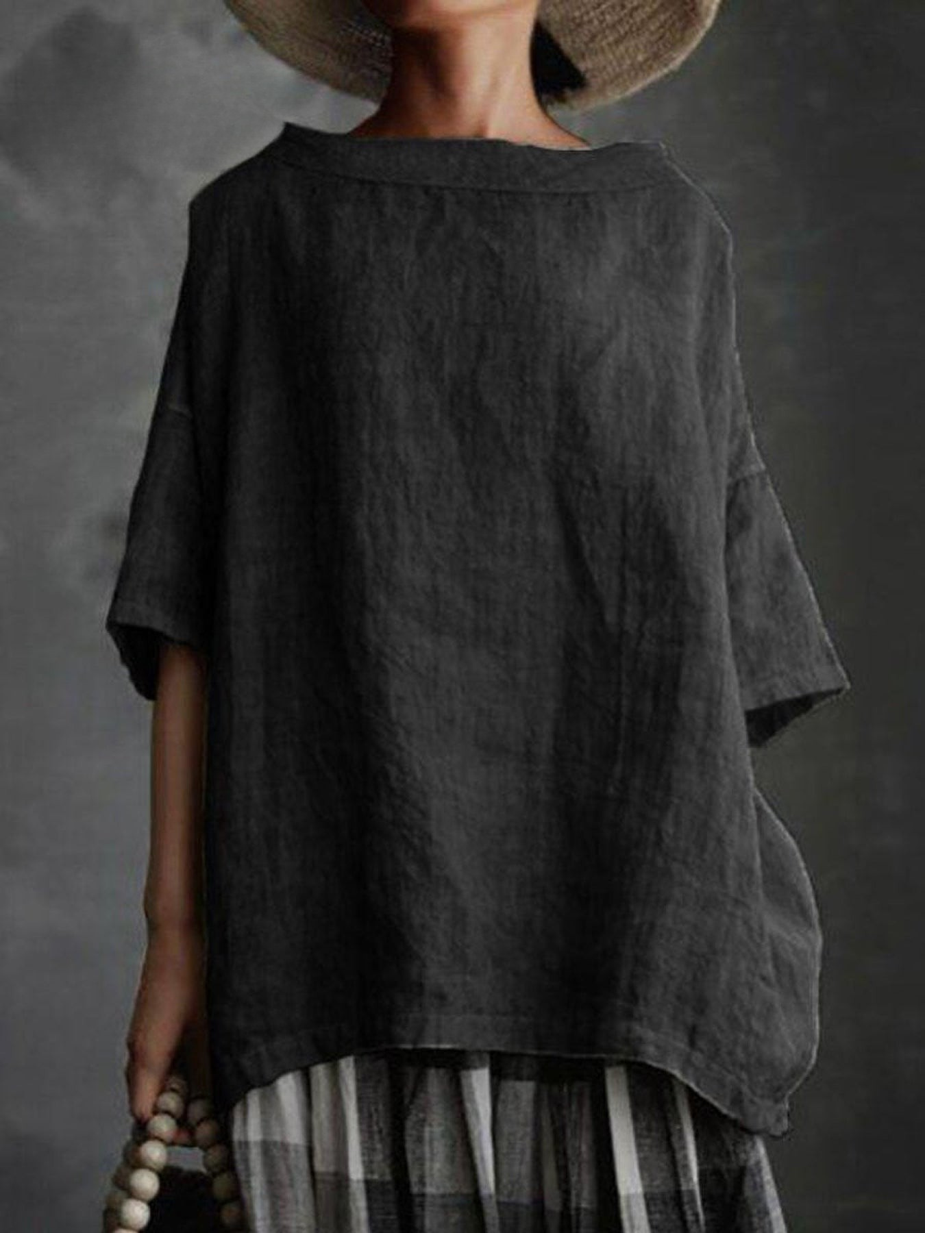 Elegant™ |  Casual Woman Cotton and linen T-shirt