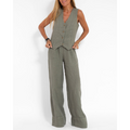 Women's Two-Piece Set – Elegant Vest & Trousers