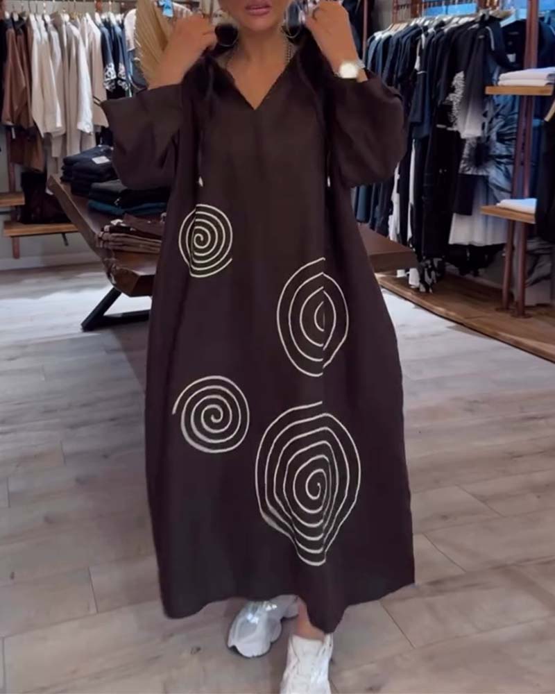 Dress™ | with hood, long sleeves, wide