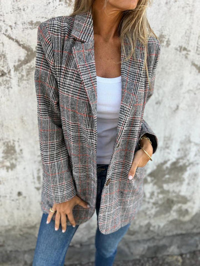 Orla | Casual Checked Blazer with Lapels
