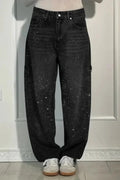 Women's High-Waisted Wide-Leg Pants – Buttoned Pockets